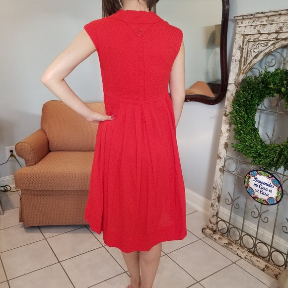 Anthropologie Red Postmark Hi-Lo dress, size 00 - Picture 2 of 6